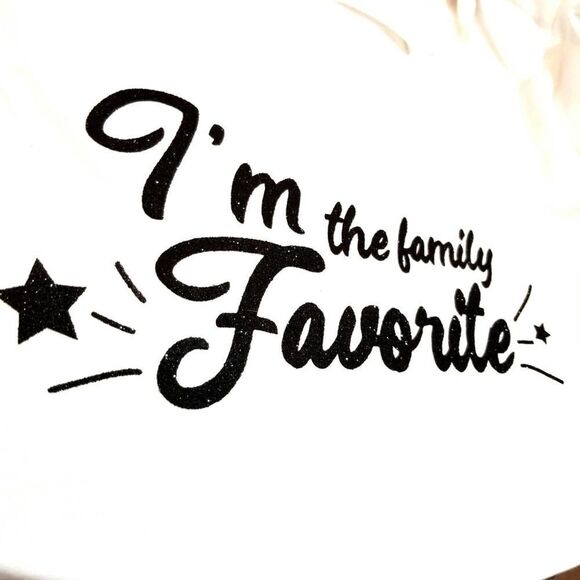 Basic White I'm The Family Favorite Graphic Tee - Picture 5 of 5